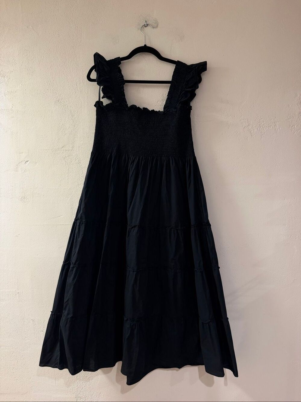 Hill House Home Ellie Nap Cotton Midi Dress in Black XL - Picture 3 of 7
